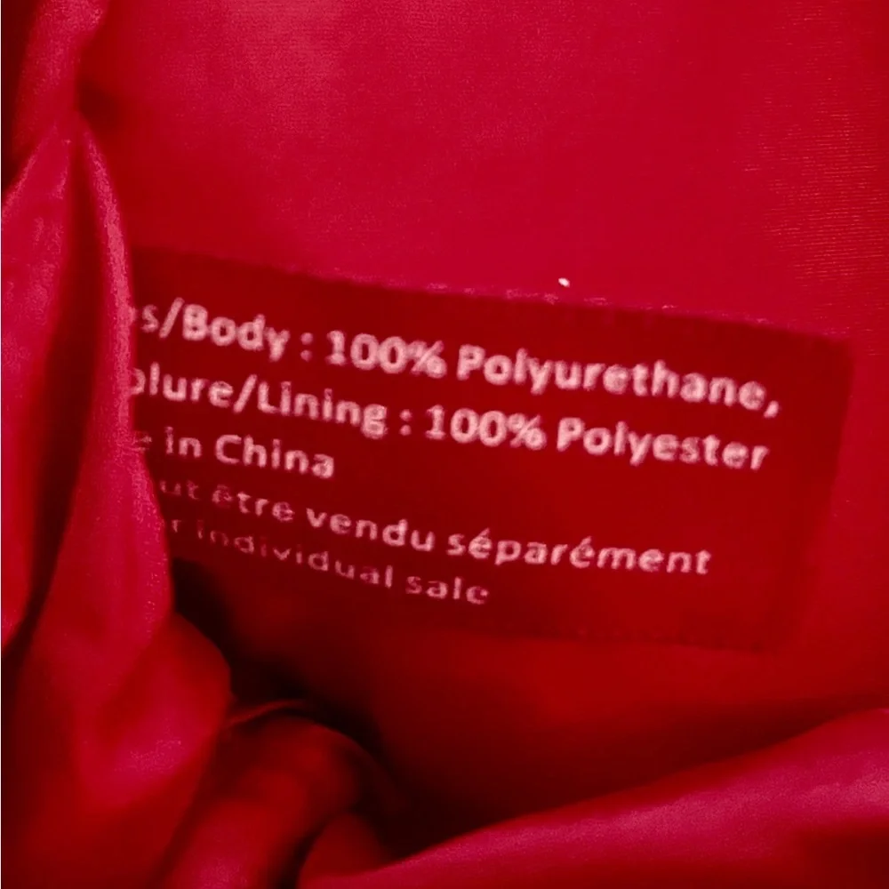 💋NWOT Lancôme Red Makeup Bag with Lips💋 - Picture 5 of 9